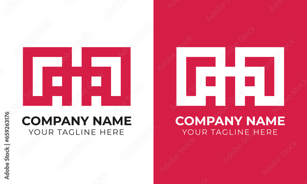 Obraz premium Professional creative corporate modern minimal abstract business logo design template
