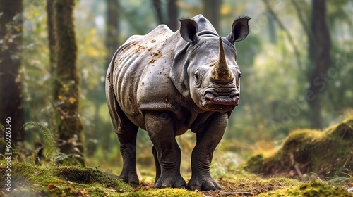 one-horned rhinoceros photo