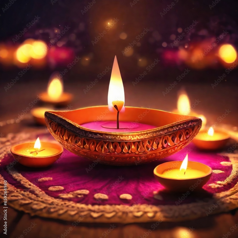 Festival oil lanterns diwali,generative ai Festival oil lanterns diwali,generative ai