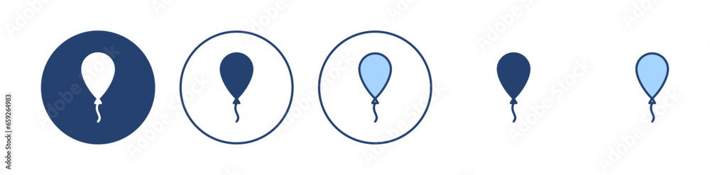Balloon icon vector. Party balloon sign and symbol Balloon icon vector. Party balloon sign and symbol