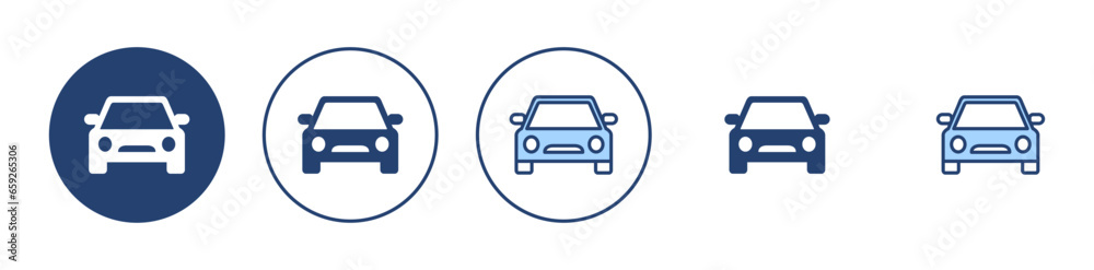 Car icon vector. car sign and symbol. small sedan Car icon vector. car sign and symbol. small sedan