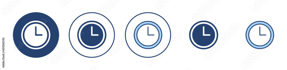 Clock icon vector. Time sign and symbol. watch icon Clock icon vector. Time sign and symbol. watch icon