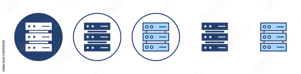 Database icon vector. database sign and symbol Database icon vector. database sign and symbol