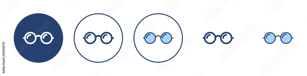 Glasses icon vector. Glasses sign and symbol Glasses icon vector. Glasses sign and symbol