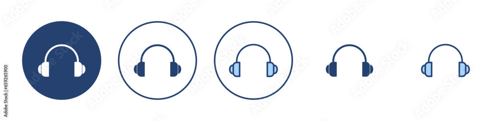 Headphone icon vector. Headvector sign and symbol Headphone icon vector. Headvector sign and symbol