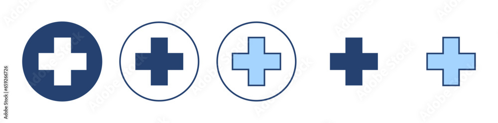 Plus icon vector. Add plus sign and symbol Plus icon vector. Add plus sign and symbol