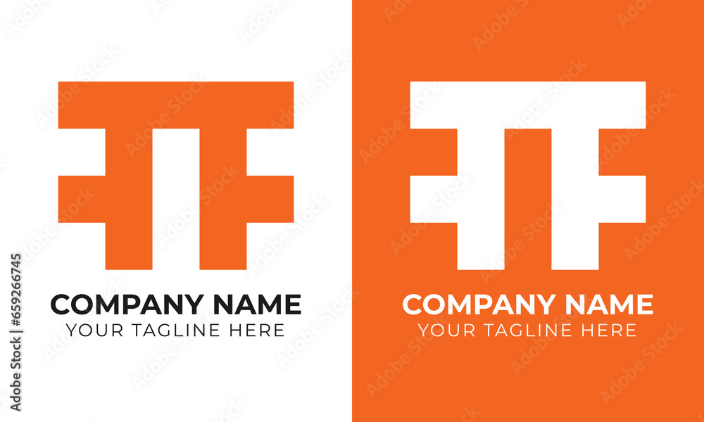 Creative modern minimal monogram abstract business logo design template Creative modern minimal monogram abstract business logo design template