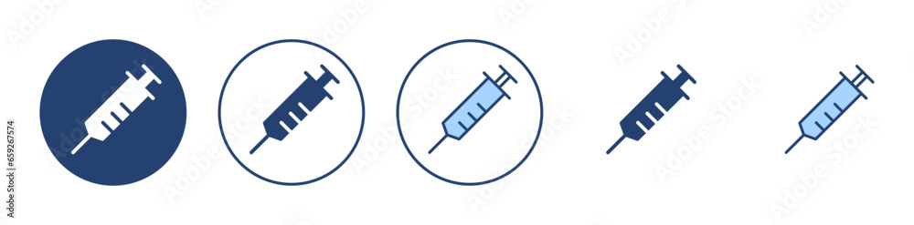 Syringe icon vector. injection sign and symbol.vaccine icon Syringe icon vector. injection sign and symbol.vaccine icon