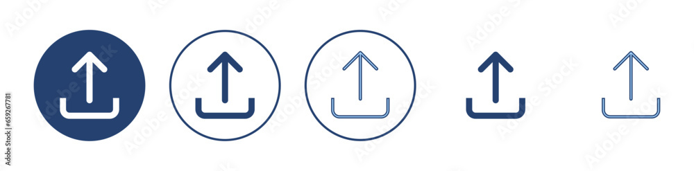 Upload icon vector. load data sign and symbol Upload icon vector. load data sign and symbol