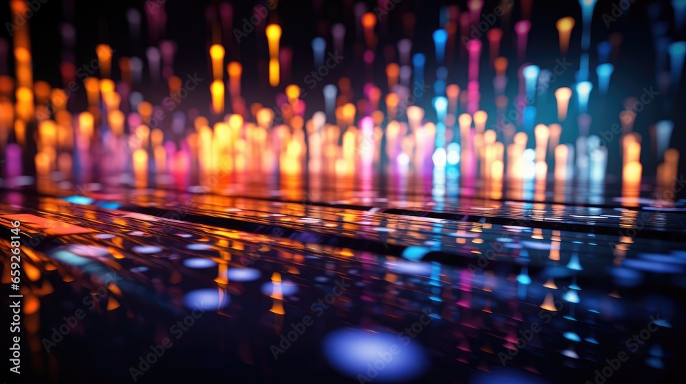 Abstract technology background. Colorful glowing tech backgrounds.