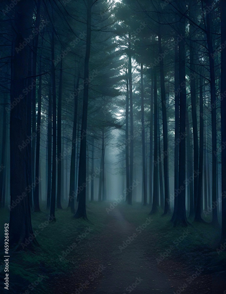 Fototapeta premium fog in the forest