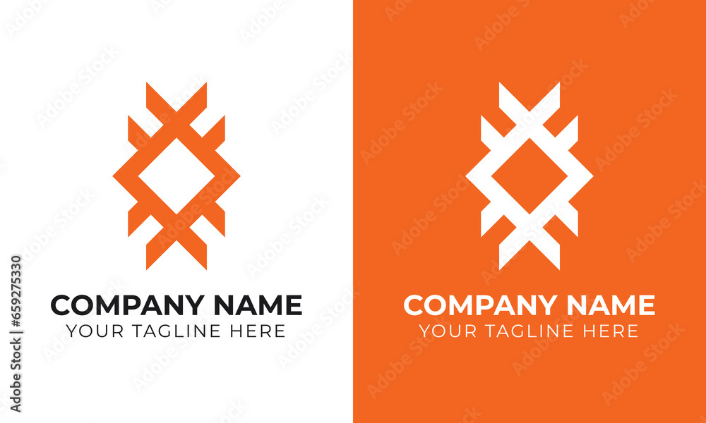 Creative modern minimal abstract monogram initial letter xox logo design template Creative modern minimal abstract monogram initial letter xox logo design template