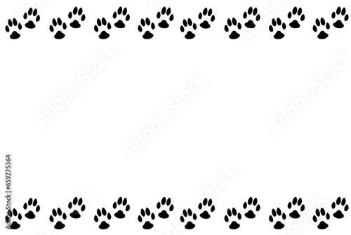 Paw footprint of Cat, Dog, Kitten Puppy svg, Paw silhouettes, paw svg vector
