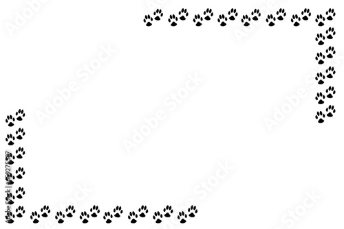 Paw footprint of Cat, Dog, Kitten Puppy svg, Paw silhouettes, paw svg vector
