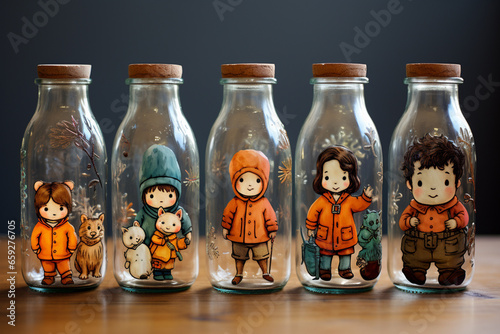 dolls in a jar photo