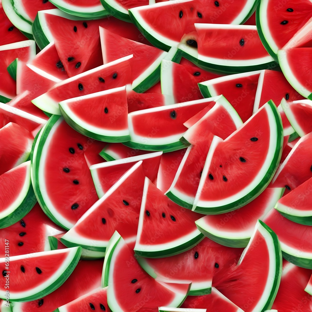 A close-up of a juicy watermelon wedge on a hot summer day4 A close-up of a juicy watermelon wedge on a hot summer day4