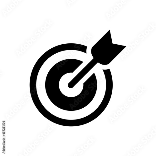 Aim target goal vector icon