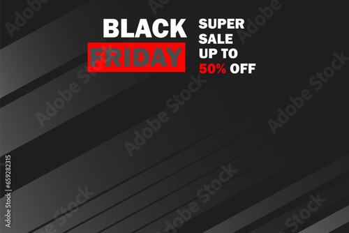 Black Friday Sale banner Modern minimal design background