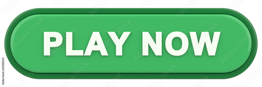 Play now button. 3D illustration. Play now button. 3D illustration.
