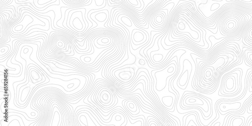 Topographic map background geographic line map with elevation assignments. Modern design with White background with topographic wavy pattern design.paper texture Imitation of a geographical map shades