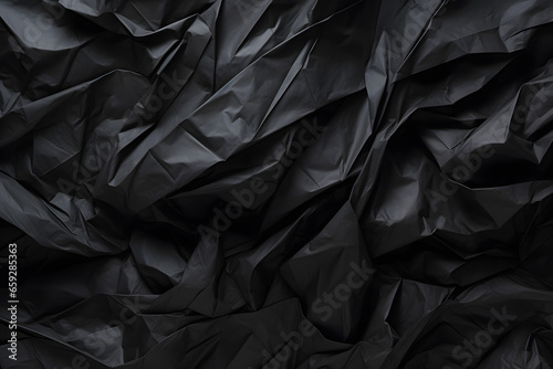 Black Fabric Waves Texture Background, Design Element