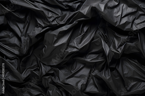 Black Fabric Waves Texture Background, Design Element