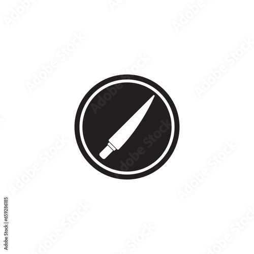 knife icon vector