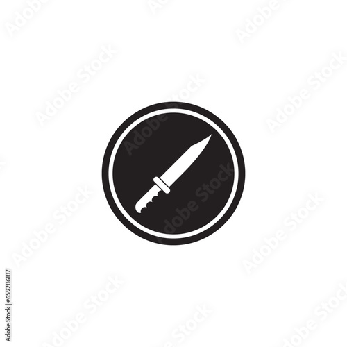 knife icon vector