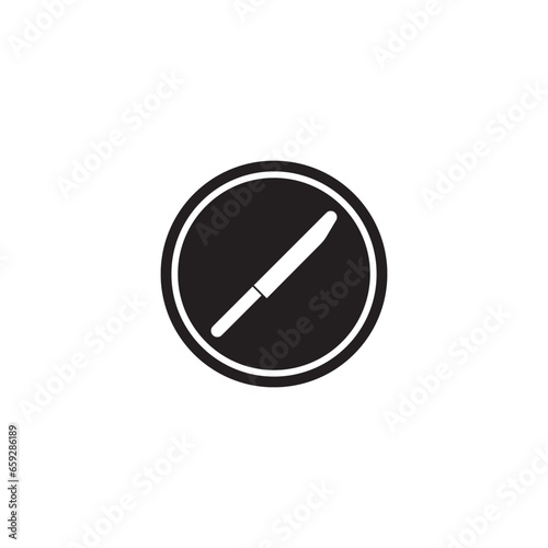 knife icon vector