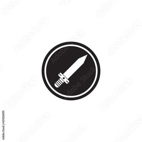 knife icon vector