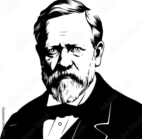 Louis Pasteur silhouette photo
