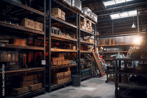 Factory warehouse or workshop premises photo