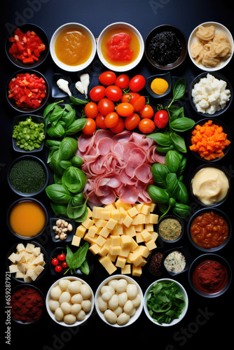 vegetables and ingredients