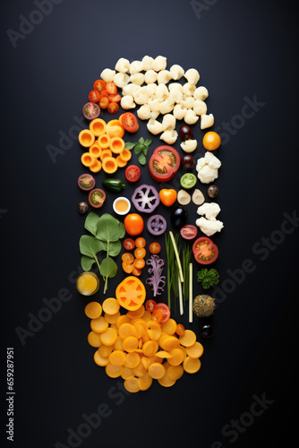 vegetables and ingredients