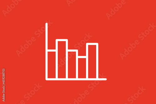 stats pictogram in flat style design. Vector illustration. 
