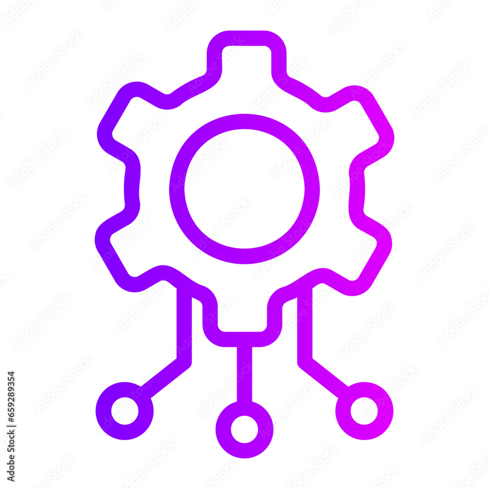 cogwheel gradient icon cogwheel gradient icon