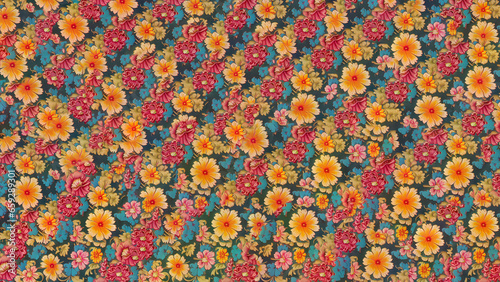 wallpaper pattern of flowers colorful 