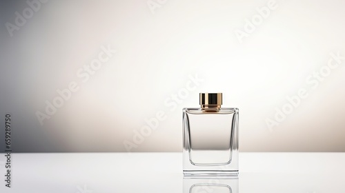 Perfume bottle mockup on white background