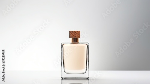 Perfume bottle mockup on white background