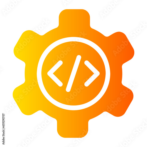 cogwheel gradient icon