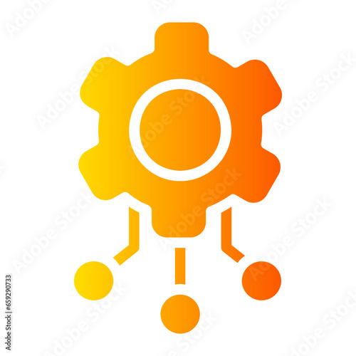 cogwheel gradient icon