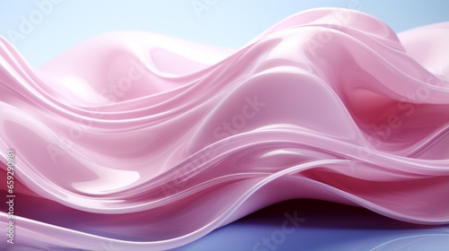 Obraz na płótnie A vibrant lilac design contrasts against the deep blue background, creating a stunning and ethereal visual for the eye to explore w salonie