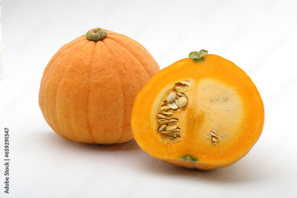 pumpkin on a white background pumpkin on a white background
