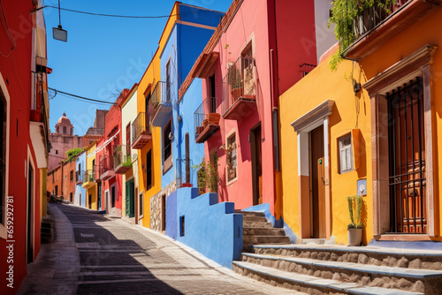 narrow street in island