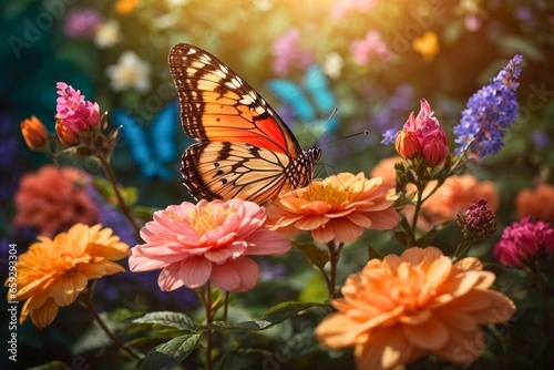 butterfly on flower © Chau Tan