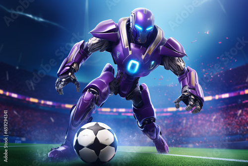 robot is playing soccer © IOLA