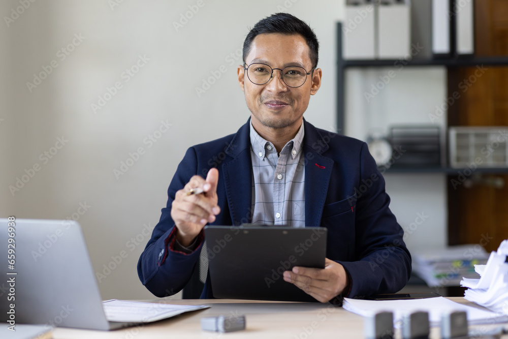 Business Documents, Auditor businessman checking searching document legal prepare paperwork or report for analysis TAX time,accountant Documents data contract partner deal in workplace office