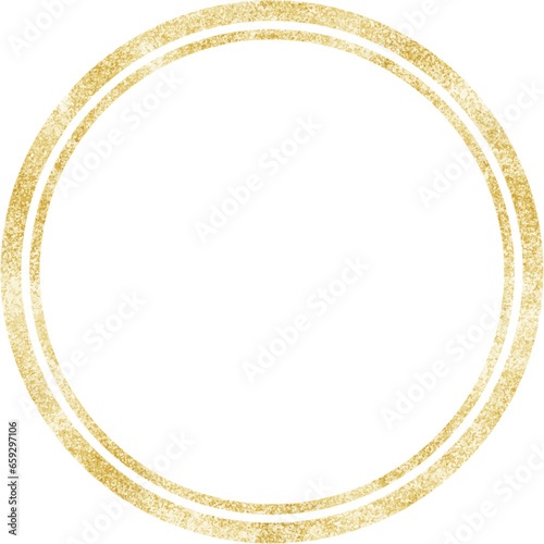 Gold Shining Paint Stain Hand Drawn Illustration brush stroke paint ornament decorate. Gold frame. Wedding invitation border. Geometric abstract