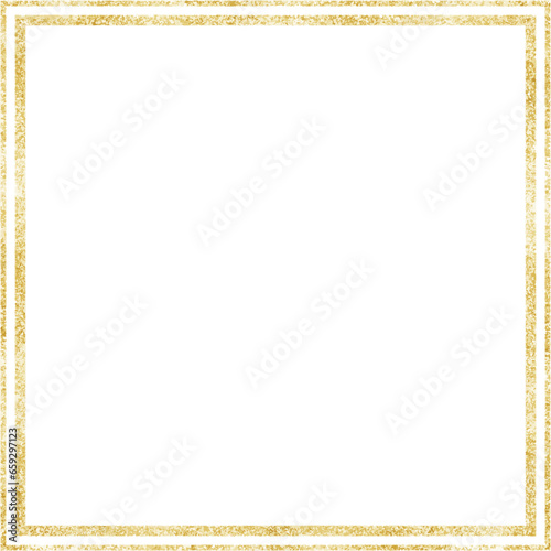 Gold Shining Paint Stain Hand Drawn Illustration brush stroke paint ornament decorate. Gold frame. Wedding invitation border. Geometric abstract