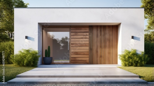 3D rendering of a modern ho...